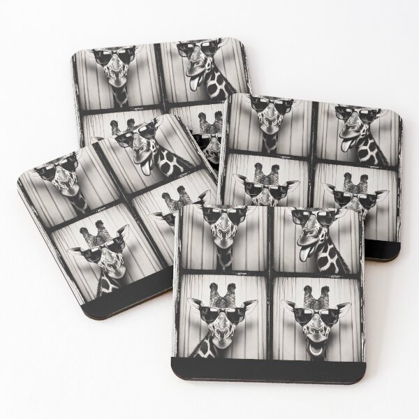 Item preview, Funny Giraffes with Sunglasses Photobooth Camera Vintage Photography T-Shirt designed and sold by boundlessly2art.