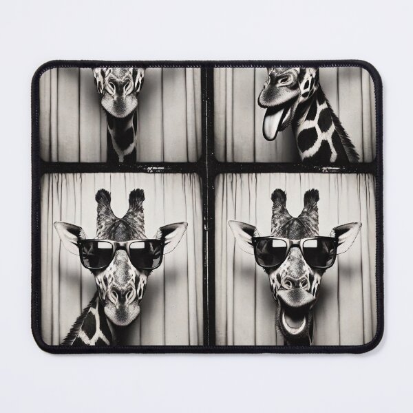 Item preview, Funny Giraffes with Sunglasses Photobooth Camera Vintage Photography T-Shirt designed and sold by boundlessly2art.