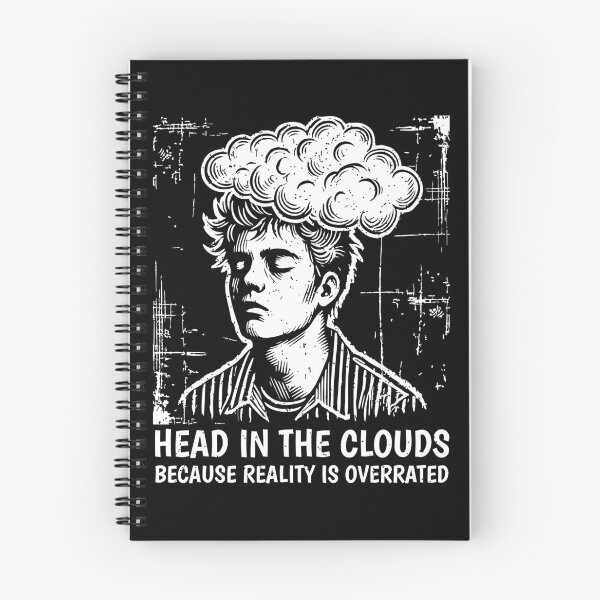 Item preview, Head in the Clouds—Because Reality is Overrated - Teenager Mood Grunge designed and sold by Teemaniac.