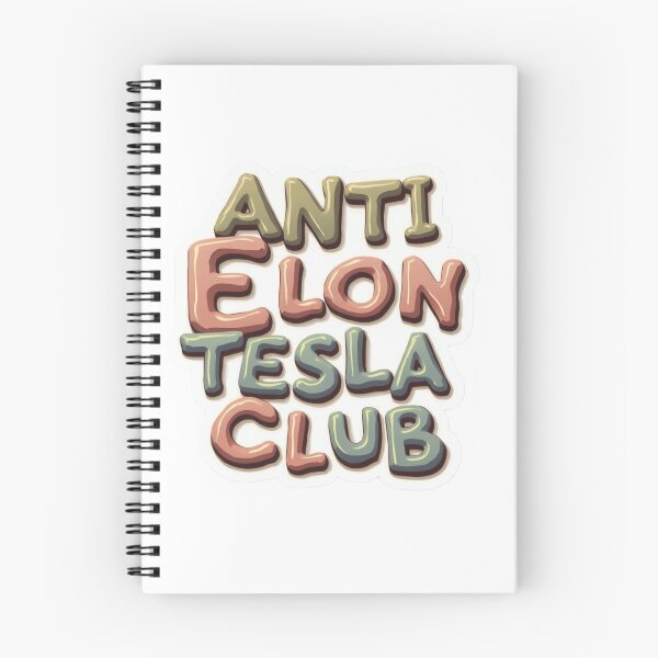 Item preview, Playful "Anti Elon Tesla Club" Bubble Text Design designed and sold by Calymera.