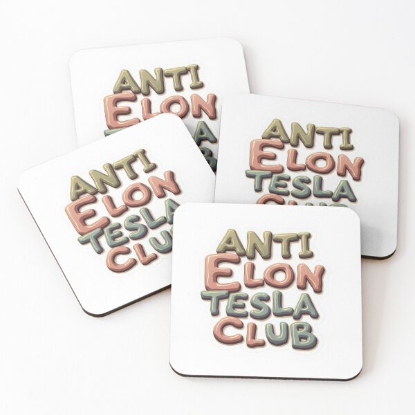 Item preview, Playful "Anti Elon Tesla Club" Bubble Text Design designed and sold by Calymera.