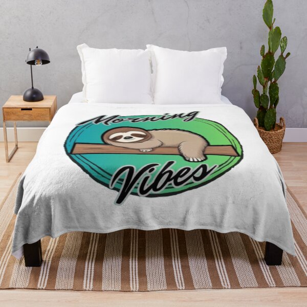 Item preview, Morning Vibes - Lazy Sleeping Sloth designed and sold by LMoonDesigns.