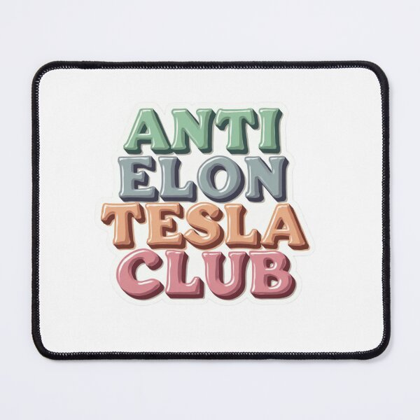 Item preview, Soft Gradient "Anti Elon Tesla Club" Design designed and sold by Calymera.