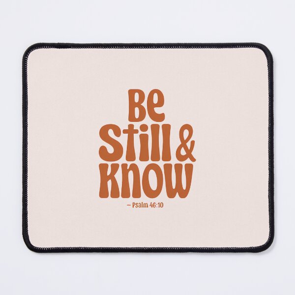 Item preview, Be Still & Know – Psalm 46:10 | Calligraphy Bible Verses Christian Faith Art designed and sold by  KnitLuv.