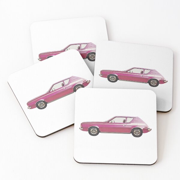 Item preview, Pink Gremlin AMC American Motors Vintage Car designed and sold by JimNEmDesigns.