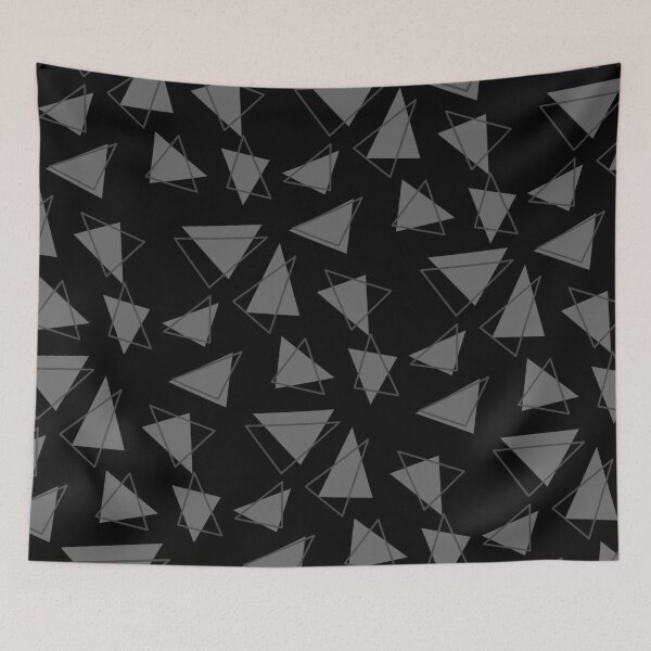 Item preview, Triangles pattern,black,grey designed and sold by cutecrazytshirt.