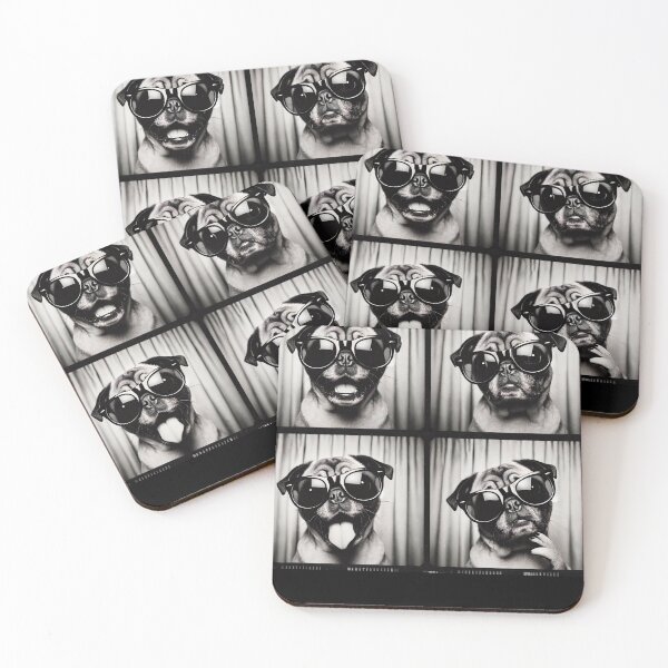 Item preview, Funny Pug with Sunglasses Photobooth Camera Vintage Photography T-Shirt designed and sold by boundlessly2art.
