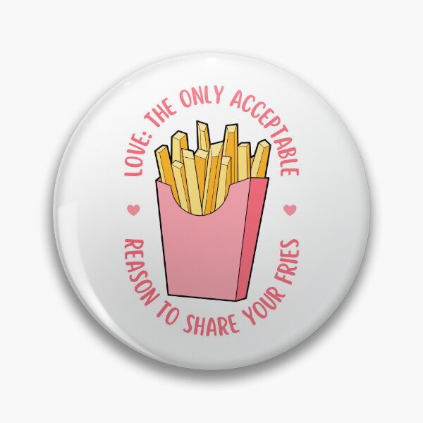 Item preview, Love Is Sharing Your Fries | Valentine's Day designed and sold by ObsidianDaz.