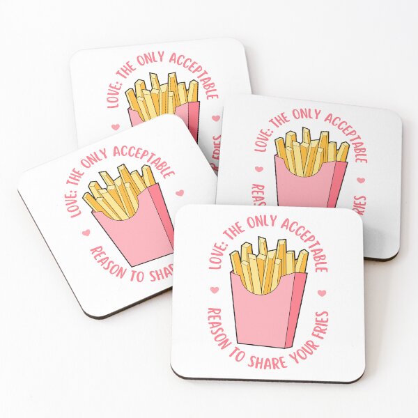 Item preview, Love Is Sharing Your Fries | Valentine's Day designed and sold by ObsidianDaz.