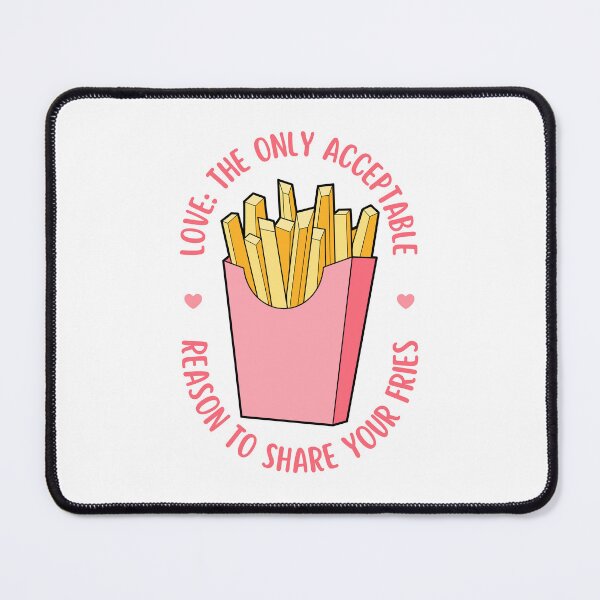 Item preview, Love Is Sharing Your Fries | Valentine's Day designed and sold by ObsidianDaz.