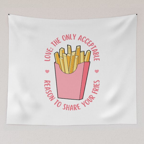 Item preview, Love Is Sharing Your Fries | Valentine's Day designed and sold by ObsidianDaz.