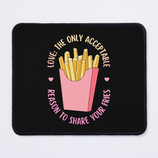 Item preview, Love Is Sharing Your Fries | Valentine's Day designed and sold by ObsidianDaz.