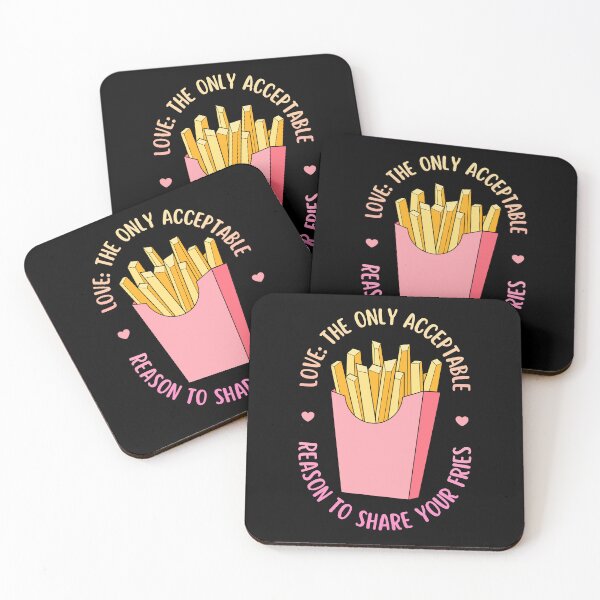 Item preview, Love Is Sharing Your Fries | Valentine's Day designed and sold by ObsidianDaz.