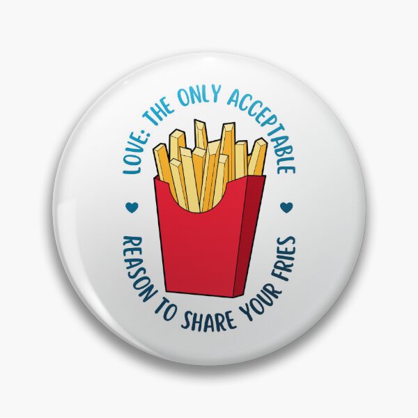 Item preview, Love Is Sharing Your Fries | Valentine's Day designed and sold by ObsidianDaz.