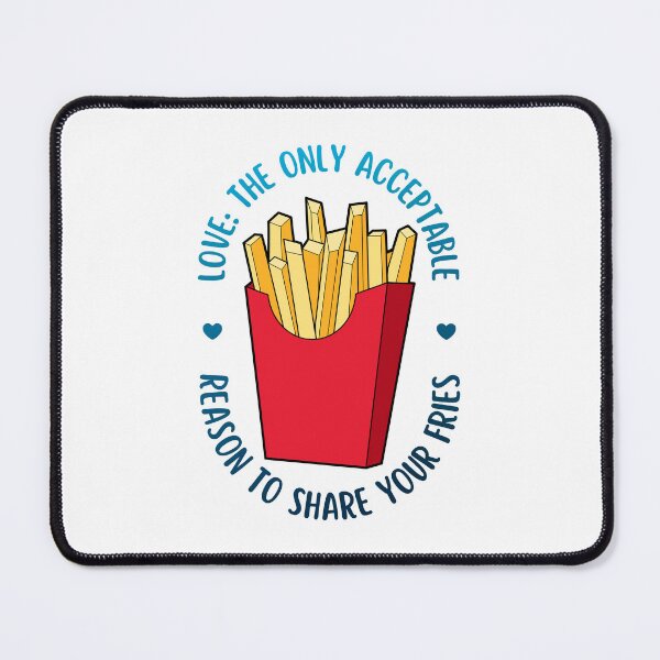 Item preview, Love Is Sharing Your Fries | Valentine's Day designed and sold by ObsidianDaz.