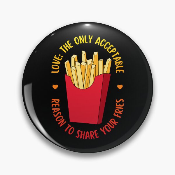 Item preview, Love Is Sharing Your Fries | Valentine's Day designed and sold by ObsidianDaz.