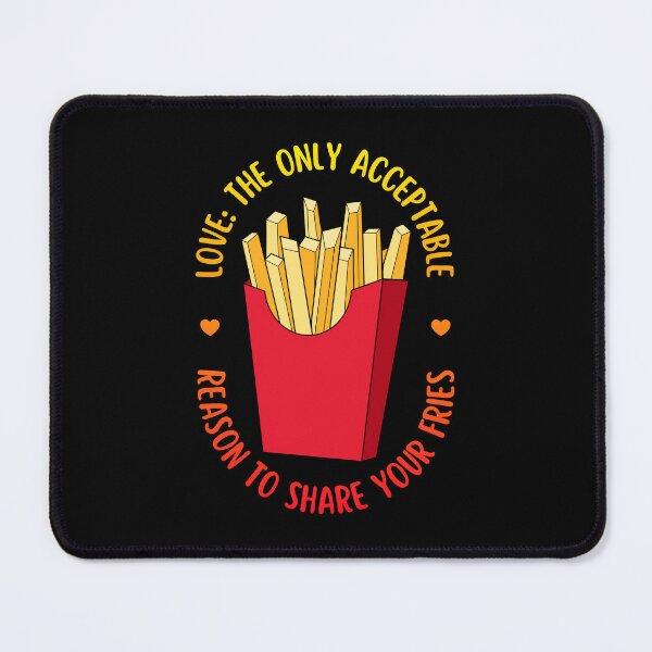 Item preview, Love Is Sharing Your Fries | Valentine's Day designed and sold by ObsidianDaz.