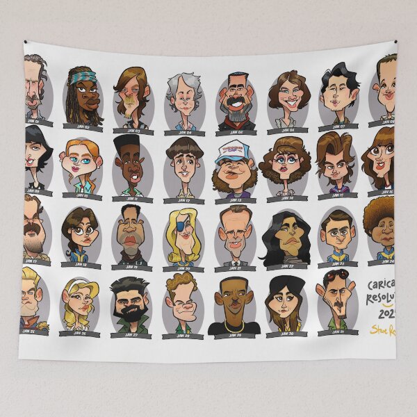 Item preview, Caricature Resolution 2025 designed and sold by binarygod.