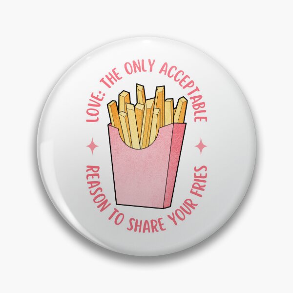 Item preview, Love Is Sharing Your Fries | Valentine's Day designed and sold by ObsidianDaz.