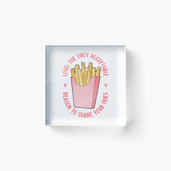Item preview, Love Is Sharing Your Fries | Valentine's Day designed and sold by ObsidianDaz.