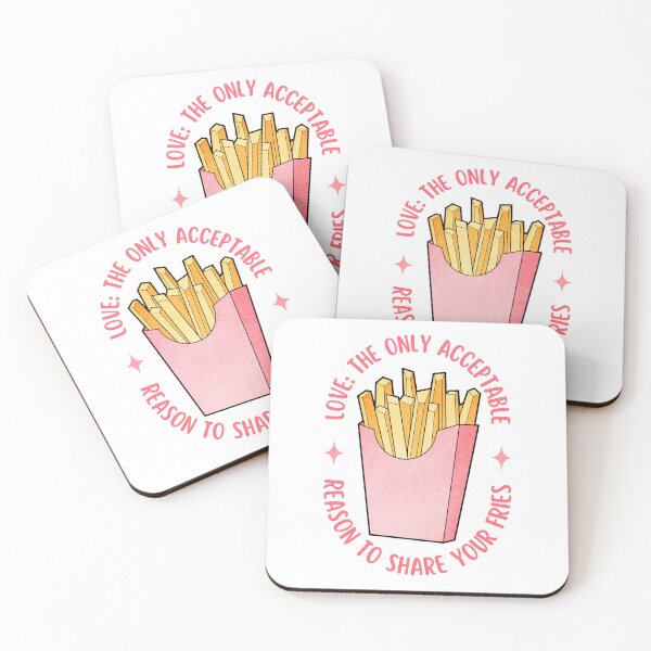 Item preview, Love Is Sharing Your Fries | Valentine's Day designed and sold by ObsidianDaz.