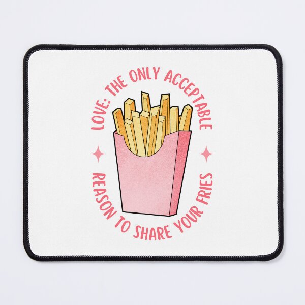 Item preview, Love Is Sharing Your Fries | Valentine's Day designed and sold by ObsidianDaz.