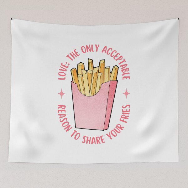 Item preview, Love Is Sharing Your Fries | Valentine's Day designed and sold by ObsidianDaz.