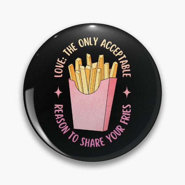 Item preview, Love Is Sharing Your Fries | Valentine's Day designed and sold by ObsidianDaz.