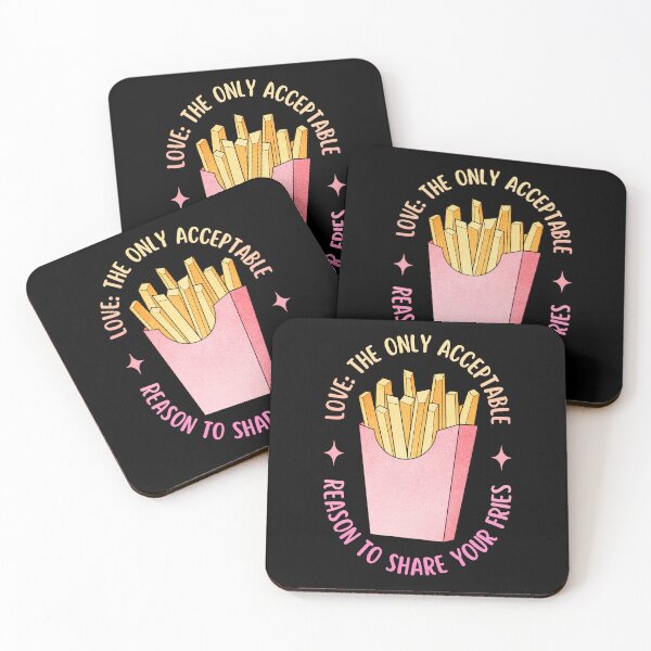 Item preview, Love Is Sharing Your Fries | Valentine's Day designed and sold by ObsidianDaz.