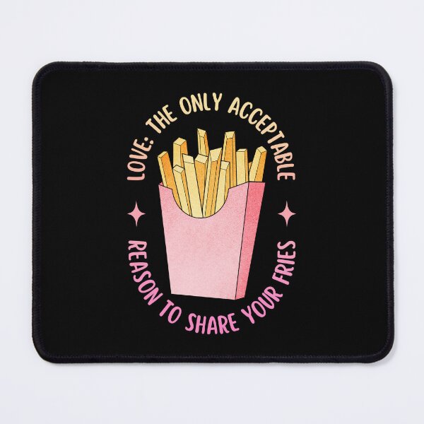 Item preview, Love Is Sharing Your Fries | Valentine's Day designed and sold by ObsidianDaz.