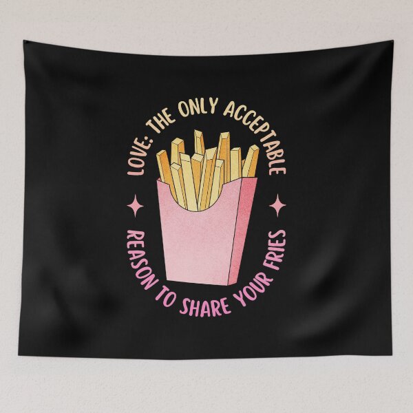 Item preview, Love Is Sharing Your Fries | Valentine's Day designed and sold by ObsidianDaz.