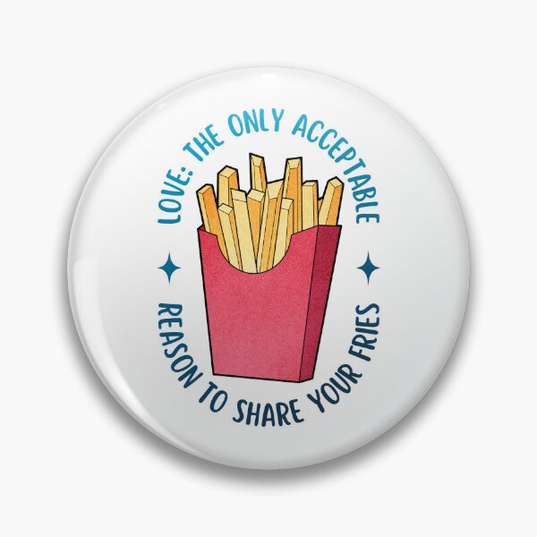 Item preview, Love Is Sharing Your Fries | Valentine's Day designed and sold by ObsidianDaz.
