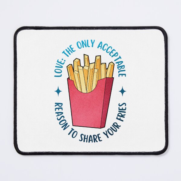 Item preview, Love Is Sharing Your Fries | Valentine's Day designed and sold by ObsidianDaz.