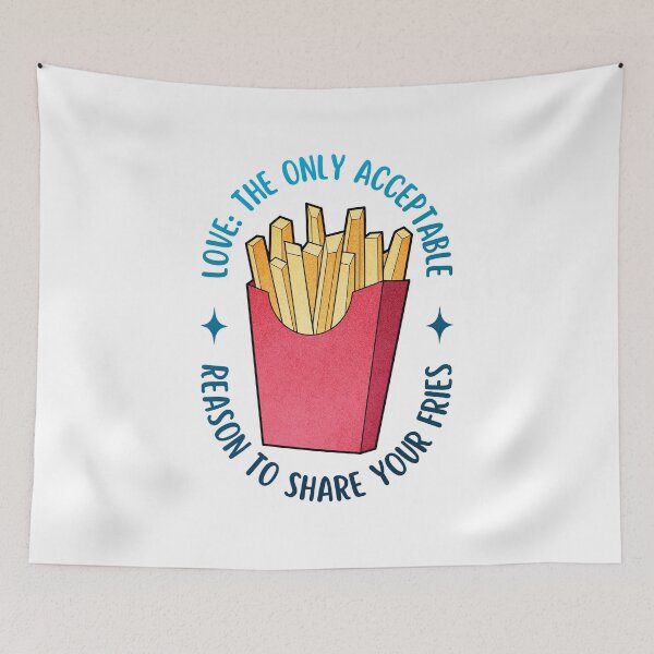Item preview, Love Is Sharing Your Fries | Valentine's Day designed and sold by ObsidianDaz.