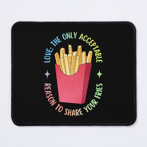 Item preview, Love Is Sharing Your Fries | Valentine's Day designed and sold by ObsidianDaz.