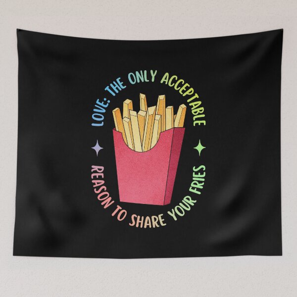 Item preview, Love Is Sharing Your Fries | Valentine's Day designed and sold by ObsidianDaz.