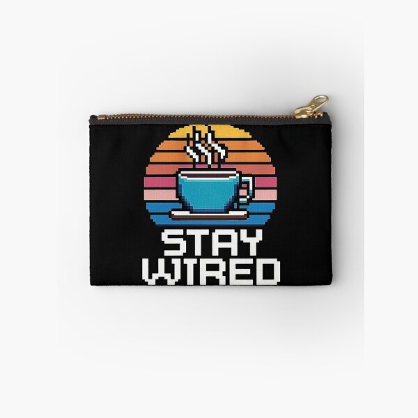 Item preview, Retro Pixel Coffee Art - Stay Wired Vibes designed and sold by love3617.