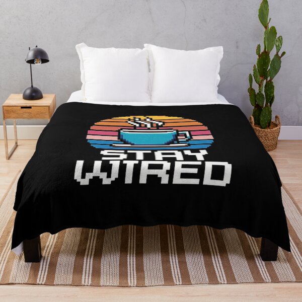 Item preview, Retro Pixel Coffee Art - Stay Wired Vibes designed and sold by love3617.