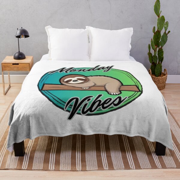Item preview, Monday Vibes - Lazy Sleeping Sloth designed and sold by LMoonDesigns.
