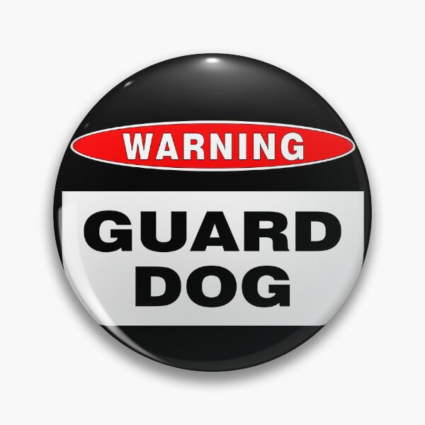 Item preview, WARNING, GUARD DOG Sign, Red, Black and White Signage designed and sold by AASparksDesigns.