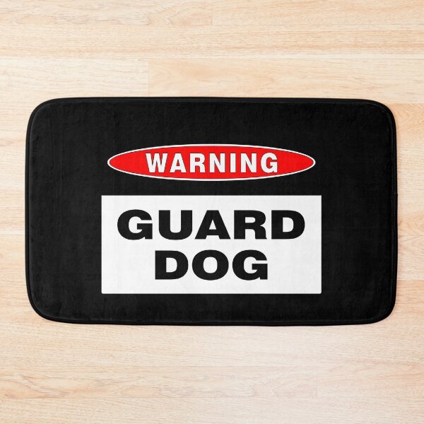 Item preview, WARNING, GUARD DOG Sign, Red, Black and White Signage designed and sold by AASparksDesigns.