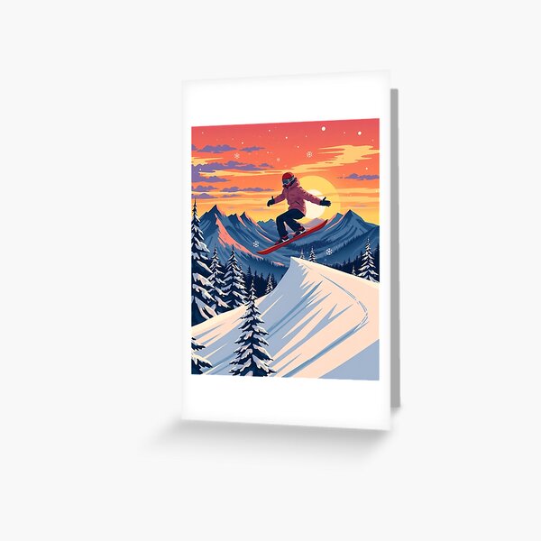 Item preview, Retro style Snowboard poster art  designed and sold by svarupa.