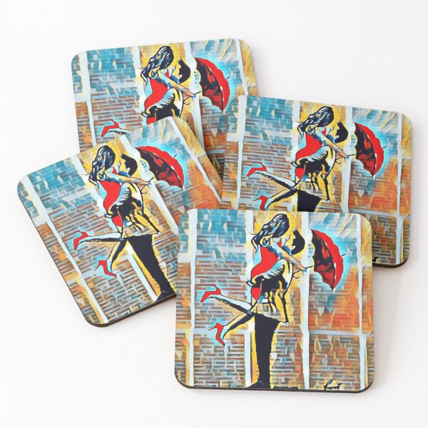 Item preview, Love couple with umbrella  designed and sold by Sonia dutta_art.