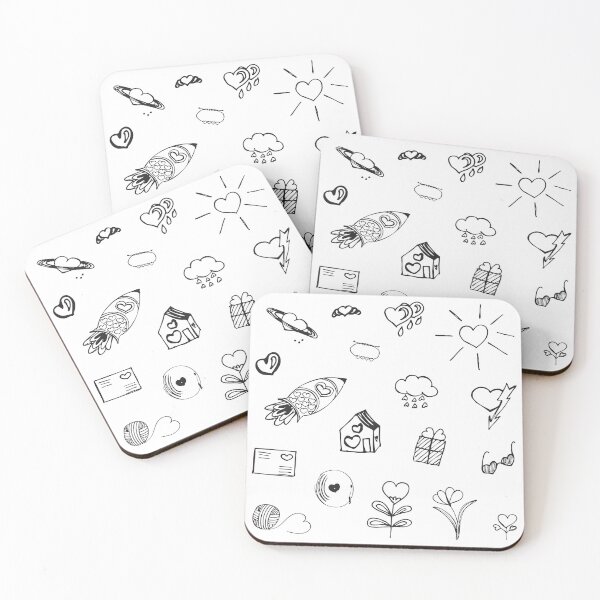 Item preview, Cute Doodle Stickers Set for Valentines Day  designed and sold by SvitlanaSolo.