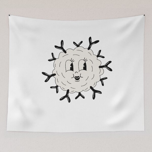 Item preview,  Cute  virus coronavirus character. Old animation 60s 70s, funny  characters.  designed and sold by Innamalinka.
