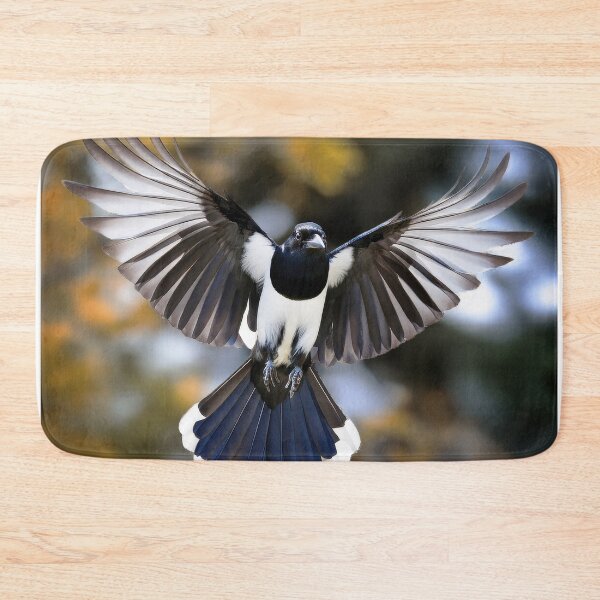 Item preview, A magpie in flight with open wings designed and sold by Graham Prentice.