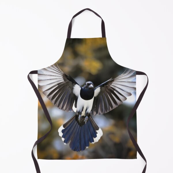 Item preview, A magpie in flight with open wings designed and sold by Graham Prentice.