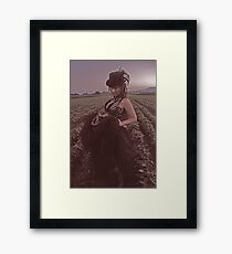 Vintage Red Framed Print