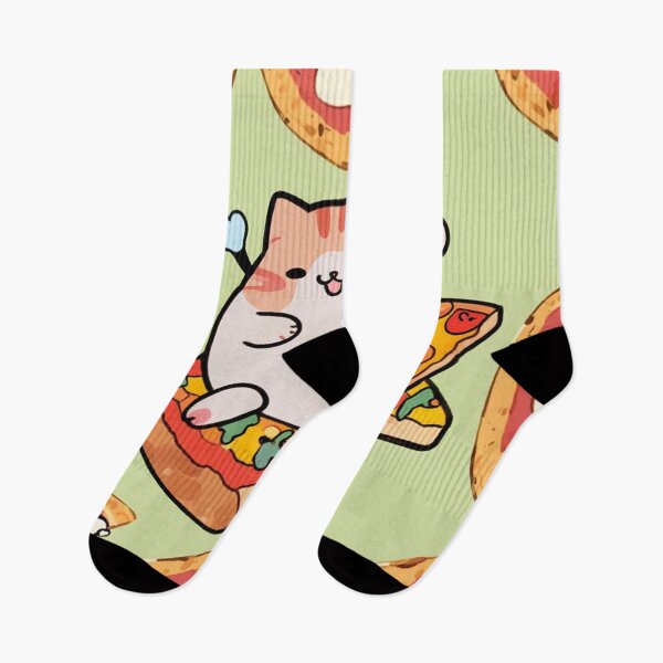 Item preview, Kawaii Cat Pizza Joy Pattern designed and sold by Spicex2.