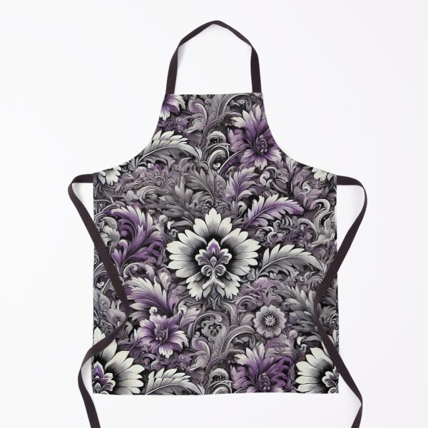 Item preview, Floral Shadow Camo – Purple, Grey & Violet Stereographic Pattern designed and sold by Meta2Physical.